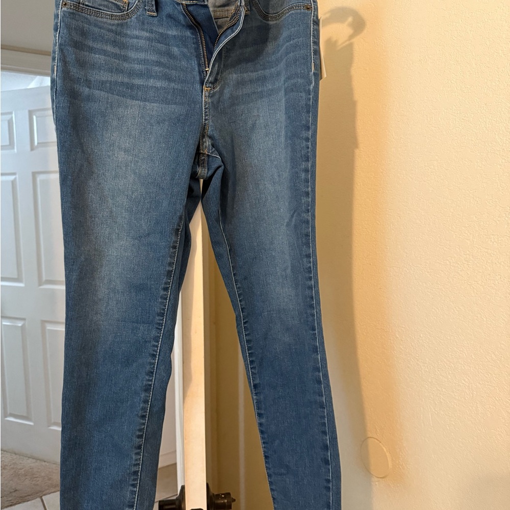 Universal Thread Blue Skinny Jeans with Natural Fading